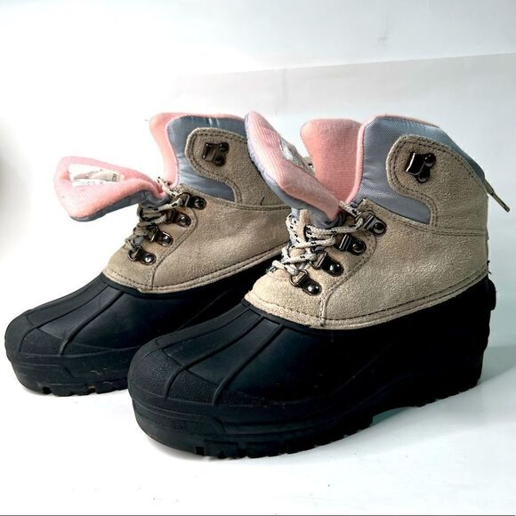 It’s a tan black and pink Icebreaker Waterproof Lace up boots - Picture 1 of 16